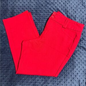 Torrid Studio Trouser Straight Pants Red Size 16S Career Stretch